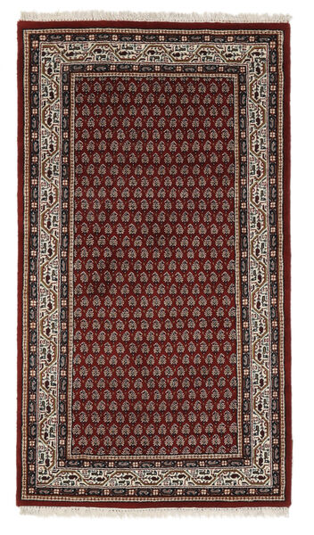 89X160 絨毯 Mir インド オリエンタル ブラック/茶色 (ウール, インド) Carpetvista
