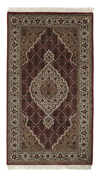 93X164 Tapete Tabriz Royal Oriental Preto/Castanho (Lã, Índia) Carpetvista