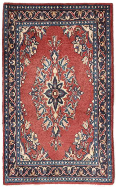 Mahal Rug 62X100 Persian Wool Black/Dark Red Small Carpetvista