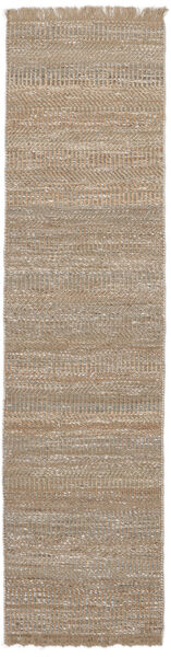 Sahara Jute インドア/アウトドア用ラグ 80X300 小 茶色 単色 細長 絨毯