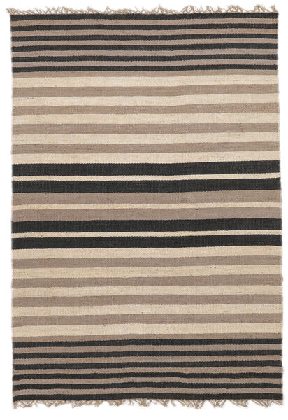  Indoor/Outdoor Rug 140X200 Basse Jute Beige/Black Small