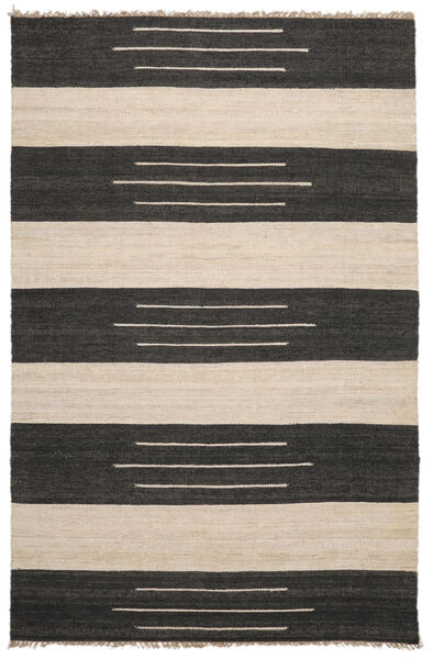 Billie Jute Indoor/Outdoor Rug 200X300 Black/Off White Striped