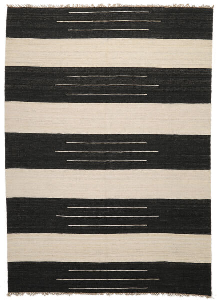 Billie Jute Indoor/Outdoor Rug 250X350 Large Black/Off White Striped