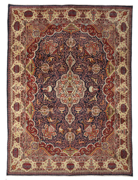 297X391 Alfombra Oriental Keshan Fine Marrón/Rojo Oscuro Grande (Lana, Persia/Irán) Carpetvista