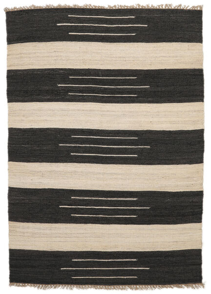  Indoor/Outdoor Rug 170X240 Billie Jute Black/Off White