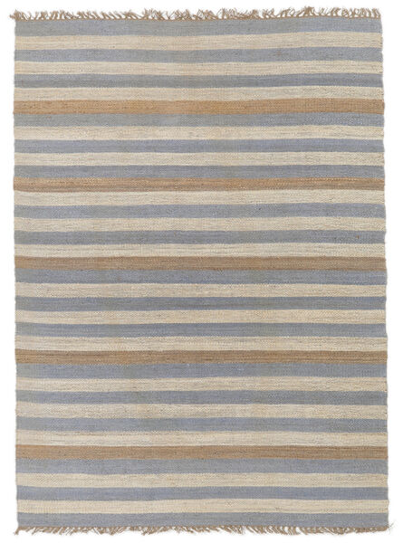  Indoor/Outdoor Rug 170X240 Striped Blues Jute - Blue