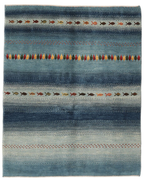 Gabbeh Persisch Fine Teppich 147X181 Schwarz/Dunkelblau Wolle, Persien/Iran Carpetvista