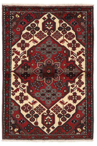 Tappeto Orientale Hamadan 106X154 Nero/Rosso Scuro (Lana, Persia/Iran)