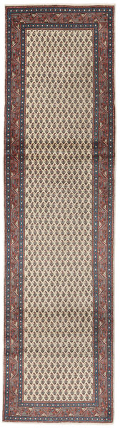  Persischer Sarough Mir Teppich 80X308 Läufer Braun/Beige (Wolle, Persien/Iran)