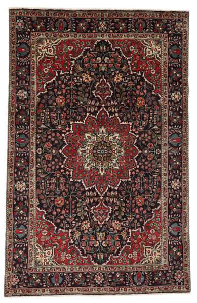  190X300 Tabriz Teppe Svart/Mørk Rød Persia/Iran Carpetvista