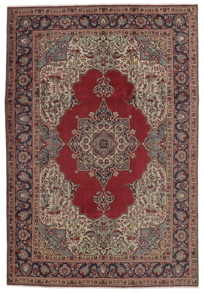 207X302 Tabriz Teppe Orientalsk Brun/Mørk Rød (Ull, Persia/Iran) Carpetvista