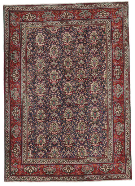 208X290 Tabriz Matta Orientalisk Brun/Svart (Ull, Persien/Iran) Carpetvista
