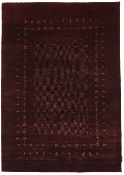 Alfombra Gabbeh Loribaft 143X213 Negro (Lana, India)