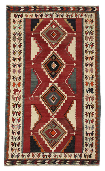  Orientalischer Kelim Vintage Teppich 175X294 Dunkelrot/Schwarz Wolle, Persien/Iran Carpetvista