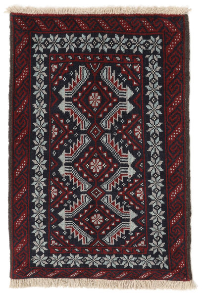 61X90 Beluch Teppe Orientalsk Svart/Mørk Grå (Ull, Persia/Iran) Carpetvista