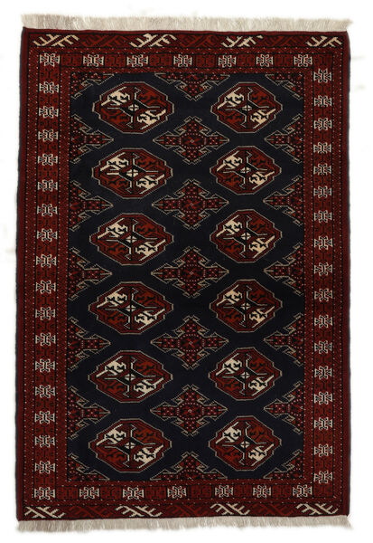  100X145 Turkaman Szőnyeg Fekete Perzsia/Irán
 Carpetvista