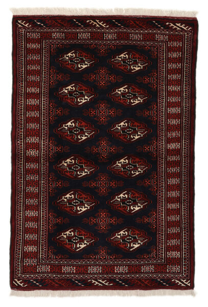 Turkaman Teppich 102X154 Schwarz/Braun Wolle, Persien/Iran Carpetvista