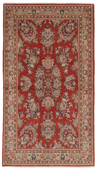  132X236 Sarough Sherkat Farsh Teppe Mørk Rød/Brun Persia/Iran Carpetvista
