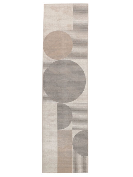  100X400 Geometric Small Deco Rug - Beige/Grey