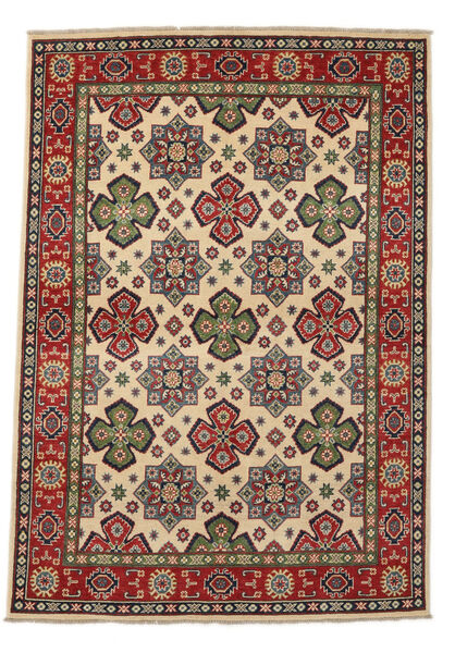 151X214 Kazak Fine Rug Oriental Dark Red/Black (Wool, Afghanistan) Carpetvista