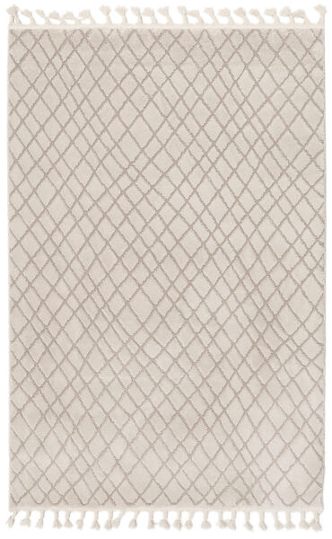  160X230 Checkered Osmani Rug - Cream White/Beige