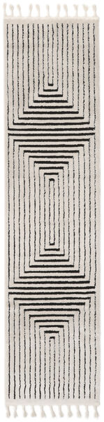 Larache 80X300 Small Cream White/Black Runner Rug