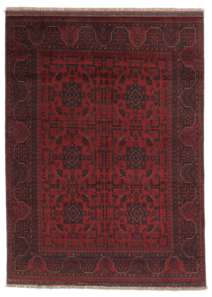  Orientalsk Afghan Khal Mohammadi Teppe 148X200 Svart/Mørk Rød Ull, Afghanistan Carpetvista