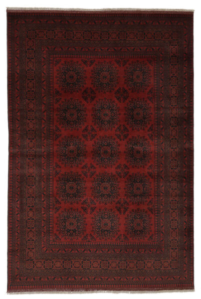 201X293 絨毯 オリエンタル アフガン Khal Mohammadi ブラック (ウール, アフガニスタン) Carpetvista