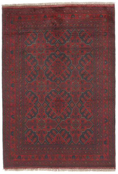  Afghan Khal Mohammadi Tappeto 102X146 Di Lana Rosso Scuro/Nero Piccolo Carpetvista