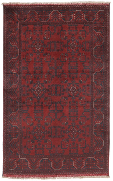 Χαλι Afghan Khal Mohammadi 125X197 Μαύρα/Σκούρο Κόκκινο (Μαλλί, Αφγανικά)