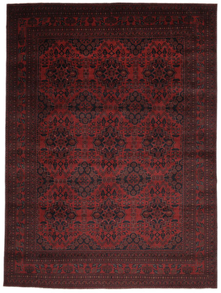  Afghan Khal Mohammadi Alfombra 289X389 De Lana Negro/Rojo Oscuro Grande Carpetvista