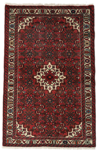  Oriental Hosseinabad Rug 100X152 Black/Dark Red (Wool, Persia/Iran)