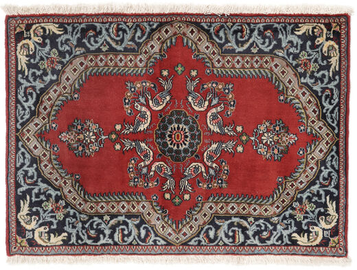 72X103 絨毯 ハマダン オリエンタル ブラック/ダークレッド (ウール, ペルシャ/イラン) Carpetvista