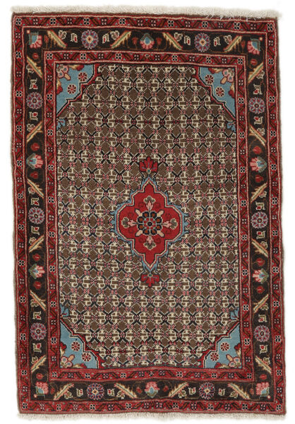 Orientalischer Koliai Teppich 74X106 Schwarz/Braun Wolle, Persien/Iran Carpetvista