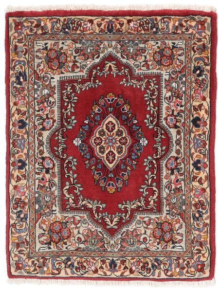  Orientalischer Sarough Teppich 65X83 Dunkelrot/Braun Wolle, Persien/Iran Carpetvista