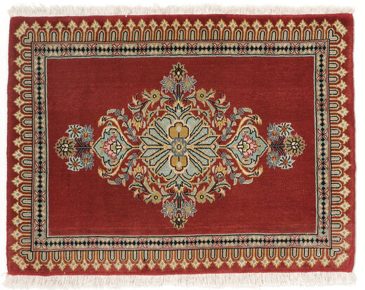 65X89 Kashmar Fine Rug Oriental Dark Red/Brown (Wool, Persia/Iran) Carpetvista