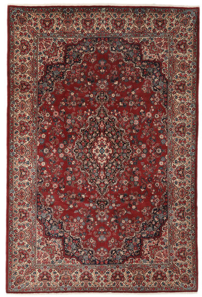 Tapis Moud Old Floral 213X315 Rouge Foncé/Noir ( Perse/Iran)