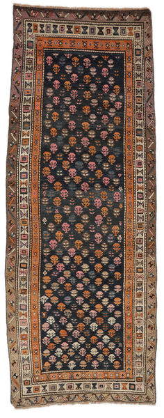 Antik Schirwan Ca. 1930 Teppich 127X357 Läufer Schwarz/Braun Wolle, Türkei