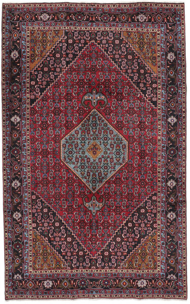 203X322 Bidjar Teppich Orientalischer Schwarz/Dunkelrot (Wolle, Persien/Iran) Carpetvista