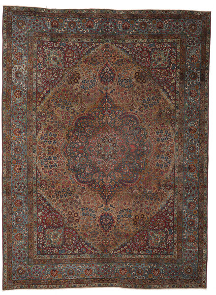  Perzisch Antiek Kerman Ca. 1920 Vloerkleed 306X401 Zwart/Bruin