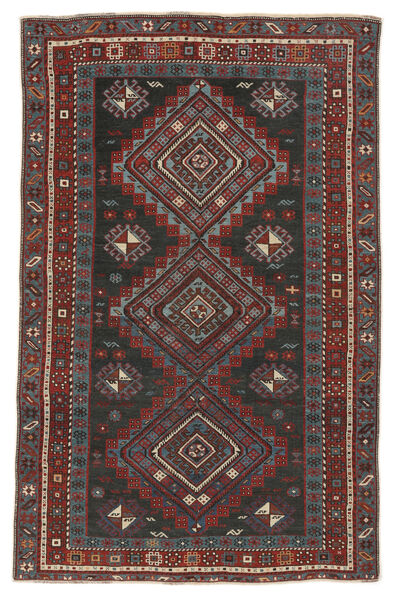 Koberec Orientální Širvan Ca. 1900 110X169 Černá/Tmavě Červená (Vlna, Ázerbájdžán/Rusko)