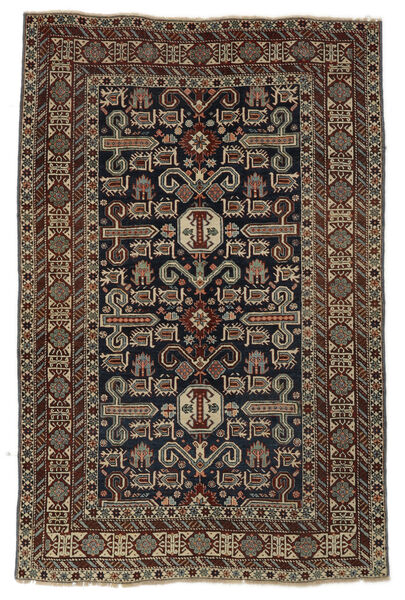 Antique Shirvan Ca. 1900 Rug 140X205 Black/Brown Wool, Azerbaijan/Russia