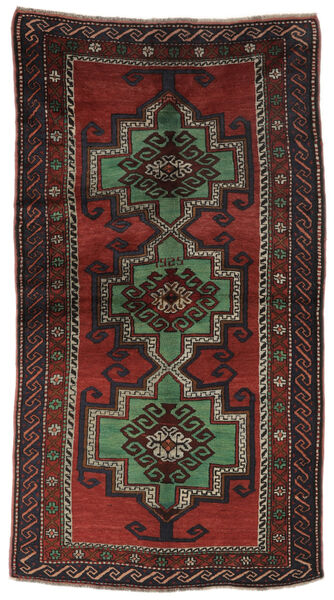 131X256 Dywan Antyk Karabag Ca. 1900 Orientalny Czarny/Ciemnoczerwony (Wełna, Azerbejdżan/Rosja)
