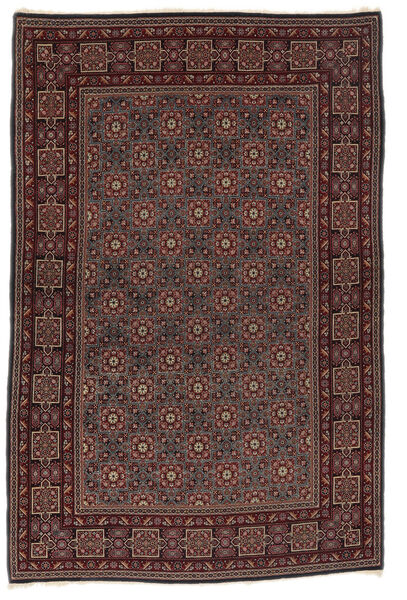  Antik Kashan Ca. 1920 142X216 Perzsa Gyapjúszőnyeg Fekete/Barna Kicsi