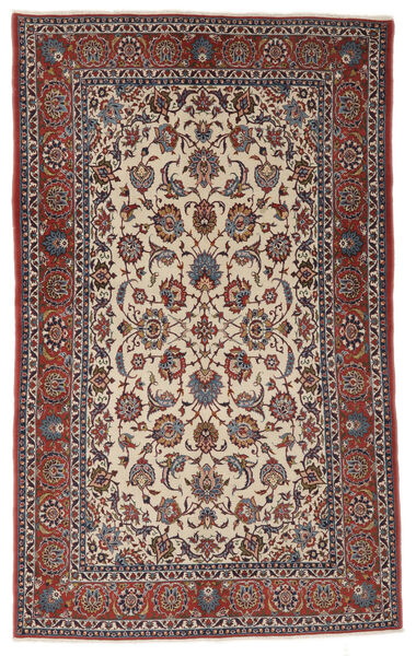  148X242 Antiikki Isfahan Ca. 1900 Matot Matto Tummanpunainen/Ruskea Persia/Iran