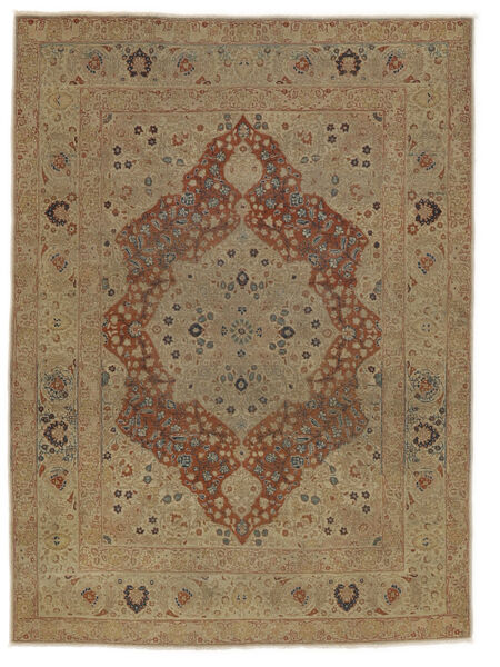  Persisk Antik Tabriz Haj Jalili Ca. 1875 Matta 125X163 Brun
