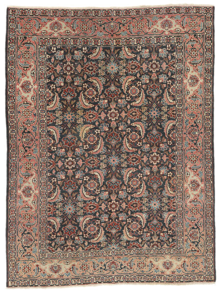  Persialainen Sarough Ca. 1900 Matot 137X181 Ruskea/Musta