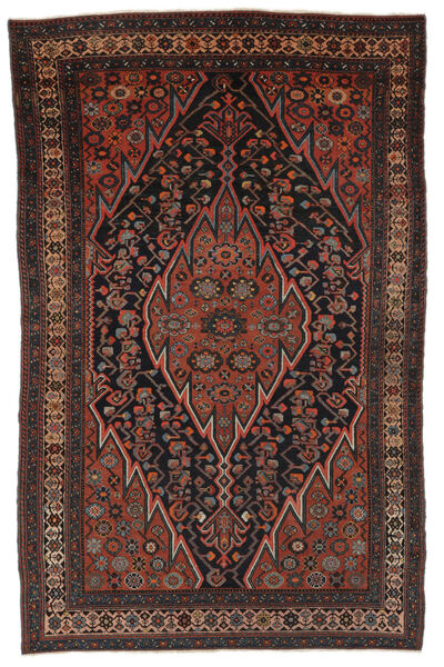  Antique Malayer Ca. 1920 Rug 130X205 Persian Wool Black/Dark Red Small