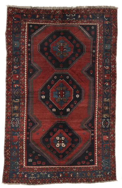 Tapete Lori Pambak Ca. 1900 168X275 Preto/Vermelho Escuro (Lã, Azerbaijão/Rússia)
