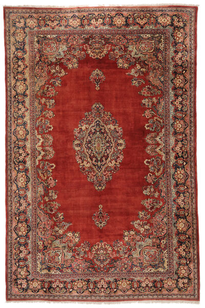 Antikke Sarough Ca. 1900 Teppe 310X465 Mørk Rød/Brun Stort Ull, Persia/Iran